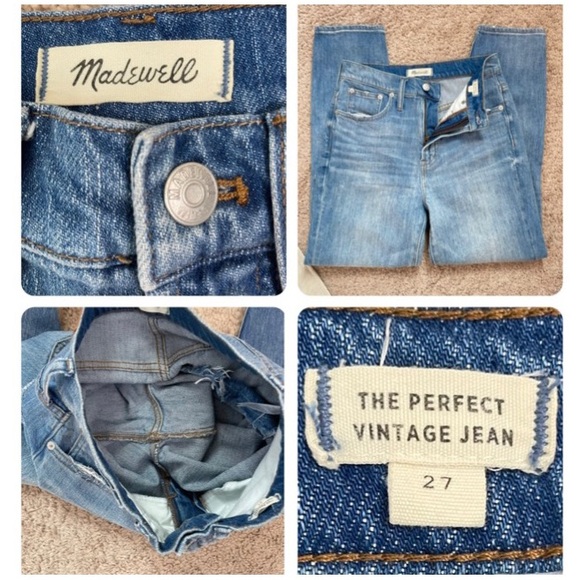 Madewell The Perfect Vintage Jean: Heart Patch Edition Size 27 - Picture 7 of 16
